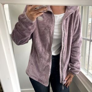 Northface purple fleece zip up.